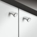 Knob Zinc Alloy Arco Stainless steel effect