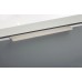 Profile Handle Aluminium Fixing Centres 32-416 mm Curve Stainless steel effect finish fixing centres 64 mm