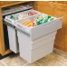 Pull Out Waste Bin 1 x 19 and 1 x 30 litres Hailo Easy Cargo 3668-50 Installation behind hinged doors For cabinet width min. 500 mm