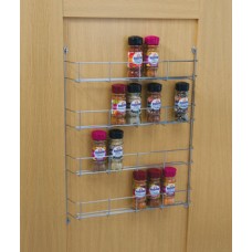 Spice and Packet Rack Four Tier Linear Wire Depth 55 mm Hole centres 395 mm linear
