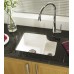 Sink Ceramic 1.5 Bowl Häfele Brook Undermount Matt grey small bowl on right
