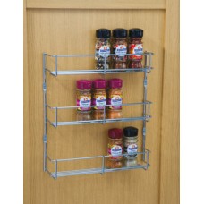 Spice and Packet Rack Three Tier Mesh or Linear Wire Depth 55 mm Hole centres 300 mm linear