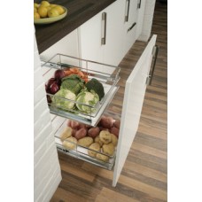 Inserts for Pull Out Vegetable Baskets White Acrylic For cabinet width 300 mm