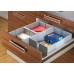 Drawer Insert Set of 3 Depth 236-386 mm Graphite Finish Cuisioflex Aluminium-grey corners graphite mid sections set of 3