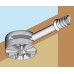 Maxifix Universal Connectors for Wood Thickness from 19 mm SW6 bright finish