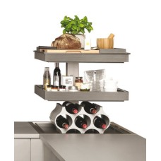 Corner Storage Unit Vertical Rising 2 or 3 Trays Ninka Qanto 2 trays