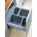 Economic Lid Cover Plate for One2five and One2Seven Waste Bin System For cabinet width 300 mm dark grey