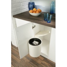 Swing Out Waste Bin for Hinged Door Cabinets 10 Litres Ideal for sink units for cabinet width min. 400 mm 1x 10 litre bin stainless steel