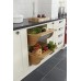 Pull Out Storage Basket Wood with Stainless Steel Base for Vegetables For cabinet width 600 mm basket width 510 oak