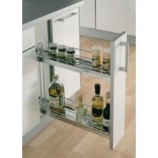 Storage Basket Set for Cabinet Width 150 mm 90° Vauth-Sagel VS SUB Slim Lava grey
