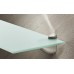 Shelf Support Clamp Design Screw Fixing for Glass and Wooden Shelves Medium size for shelf thickness: 4-18 mm polished chrome plated