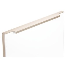 Profile Handle Aluminium Lengths 148-1198 mm Portobello Stainless steel effect length 148 mm