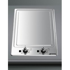 Teppanyaki Grill Plate Ultra Low Profile Domino 310 mm Smeg Classic PGF30T-1 - Stainless steel