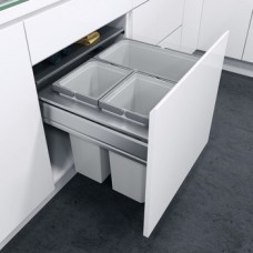 Waste Bin System Vauth-Sagel VS ENVI Fit For cabinet width 600 mm 2x 12.5 and 1x28 litre bins