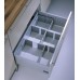 Drawer Insert Set of 3 Depth 236-386 mm Graphite Finish Cuisioflex Aluminium-grey corners graphite mid sections set of 3