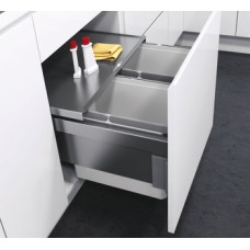 Pull Out Waste Bin For Cabinet Width 500 mm Vauth-Sagel VS ENVI Space Pro 1 x 21 1 x 28 l - Lava grey