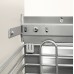 Door Front Fixing Bracket One Set Polished chrome plated steel