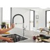 Tap Single Lever Mixer Pull Out Spray Grohe Essence Professional Brushed super steel Grohe model 30 294 DC0
