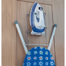 Wire Holder for Iron and Ironing Board Steel Polished chrome