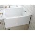 Sink Single Bowl Rangemaster Farmhouse Belfast CFBL595AN Fire-clay ceramic sink undermount White