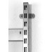 Wall Spacer Shoptec Shopfitting System For columns with double slots Silver RAL 9006 finish