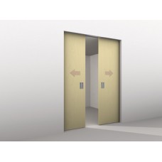Fitting Set for Sliding Interior Doors with Simultaneous Action Hawa-Symmetric 80 Top hung system For 2 bi-parting doors