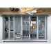 Cutlery Tray Set for Blum Tandembox Ninka Cuisio  For cabinets with 15/16 or 18/19 mm board thickness (variable soft edges) For drawer depth 450 mm for cabinet width 300 mm frosted white