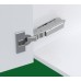 Concealed Cup Hinge 110° Full Overlay Mounting Click on Arm Tiomos For standard applications Dowel fixing cup 45/9.5 with soft close nickel plated