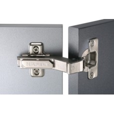Concealed Cup Hinge 110° for 30° Angle Applications Full Overlay Mounting Häfele Screw fixing cup click on arm 45/9.5