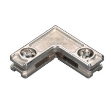 Corner Connector for Glass Door Hinges Nickel plated