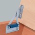 Bench Seat Hinge Without Spring Steel For lightweight seat panels Blue galvanized steel