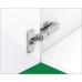 Concealed Cup Hinge 100° Refrigerator Door Click On Arm Tiomos With self-closing mechanism (spring) Without soft close screw fixing cup 45/9.5