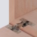 Mitred flap hinge GS 45 mitre cut 45° Opening angle 90° nickel plated zinc alloy/steel
