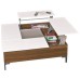 Table Top Fitting Swing Up Tavoflex For table tops coffee tables and side tables White aluminium RAL 9006