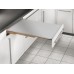 Pull Out Table Rapid Self Supporting Load bearing capacity 100 kg For cabinet width 600 mm stainless steel effect