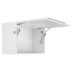 Single Door Flap Fitting Individual Set for One-Sided Application Free Flap H 1.5 Plastic with metal support arm version Model D right mounting white finish