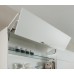 Bi-Fold Lift Up Fitting Set for 2-Piece Wooden Flaps Free Fold For cabinet height 550 mm 600/800 mm general door width for 7.8-15.2 kg flap weight 2 connecting hinges included grey