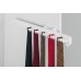 Pull Out Tie Rack Depth 505-520 mm Aluminium rail with plastic rack White rack