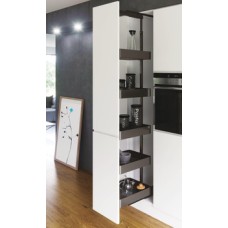 Pull Out Larder Unit Planero Lava Grey Baskets VS TAL Larder For cabinet width 300 mm installed height 1200-1450 mm 4 baskets included