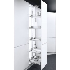 Pull Out Larder Unit Artline Glass Sided Wire Baskets VS TAL Larder For cabinet width 300 mm installed height 1200-1450 mm 4 baskets included