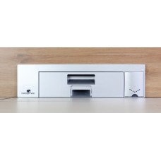 Plinth Vacuum Slimline Version Sweepovac stainless steel coloured
