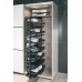 Shoe Rack Extending and Rotating for Tall Cabinets Black finish frame