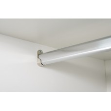 Wardrobe Rail Packed Set for Single or Double Wardrobes Wall thickness 0.7 mm For double wardrobe