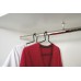 Coat Hanger Anti-Theft Width 420 mm For use with max. Ø 40 mm wardrobe rail Black epoxy coated finish