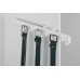 Pull Out Belt Rack for 8 belts Aluminium rail with plastic rack Black hooks