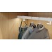 Rail End Support for Straight-Edged Wardrobe Rail Häfele Dresscode Umber grey RAL 7022
