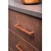 Pull Handle Zinc Alloy Fixing Centres 128-492 mm U Brushed copper finish fixing centres 192 mm
