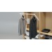 Wardrobe Lift Häfele Dresscode For internal cabinet width 600–1000 mm umber grey RAL 7022
