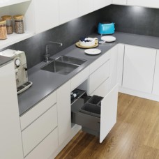 Pull Out Waste Bin VS ENVI Space S For cabinet width 500 mm 2x 7.5 1x 12 litres