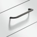 D Pull Handle Zinc Alloy Fixing Centres 64-320 mm Curly Matt black - fixing centres 160 mm